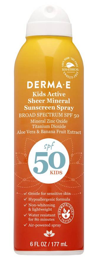 Kids Active Sheer Mineral Sunscreen Spray SPF 50