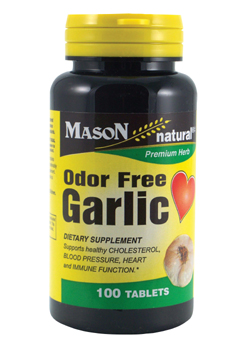 MASON VITAMINS: Garlic Oil 500 Odorless Softgels 100 softgel