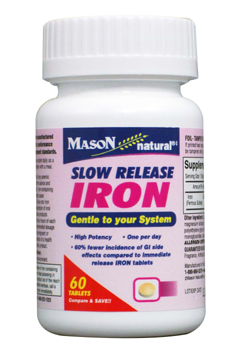 MASON VITAMINS: Slow Release Iron Tablets 60 tab