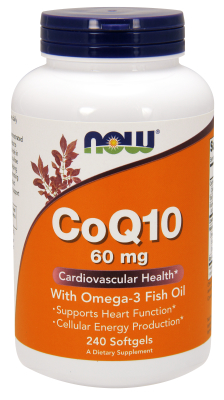 NOW: CoQ10 60mg with Omega-3 240 Softgels