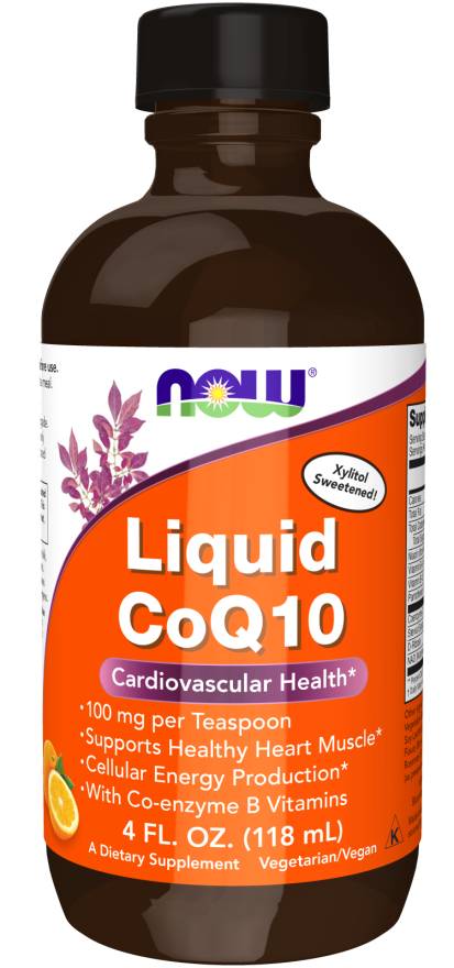NOW: Liquid CoQ10 Plus - Orange Flavored 4 oz.
