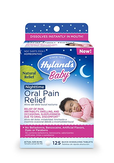 Baby Nighttime Oral Pain Relief Tablets 125 tab from HYLANDS