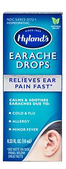 HYLANDS: Earache Relief Drops 4 Kids 0.33 OUNCE