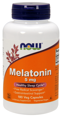 NOW: Melatonin 5 mg 180 Vcaps