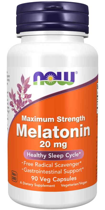 Melatonin, Maximum Strength 20mg, 90 Veg Capsules