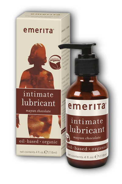 Emerita: Organic Oil-Based Lubricant (Mayan Chocolate) 4 oz Liq