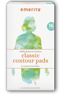 Emerita: Pads Classic Natural Cotton 16 ct