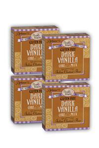 Dowd & rogers: Dark Vanilla Cake Mix 4 box Pwd 14 oz