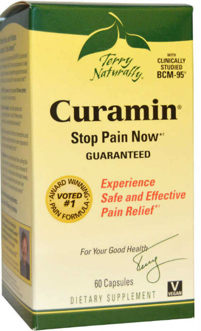 Curcumin, boswellia, nattokinase formula Curamin