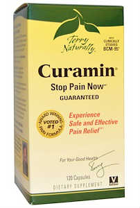 Curamin (End Inflammation Pain) 120 caps from Europharma / Terry Naturally