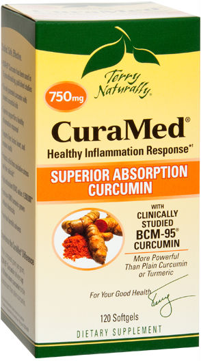 curamed by terry naturally, 750mg of curcumin per serving.