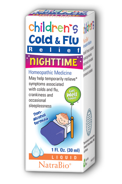 Natra-bio/botanical labs: Childrens Cold And Flu Relief Nighttime 1 fl oz