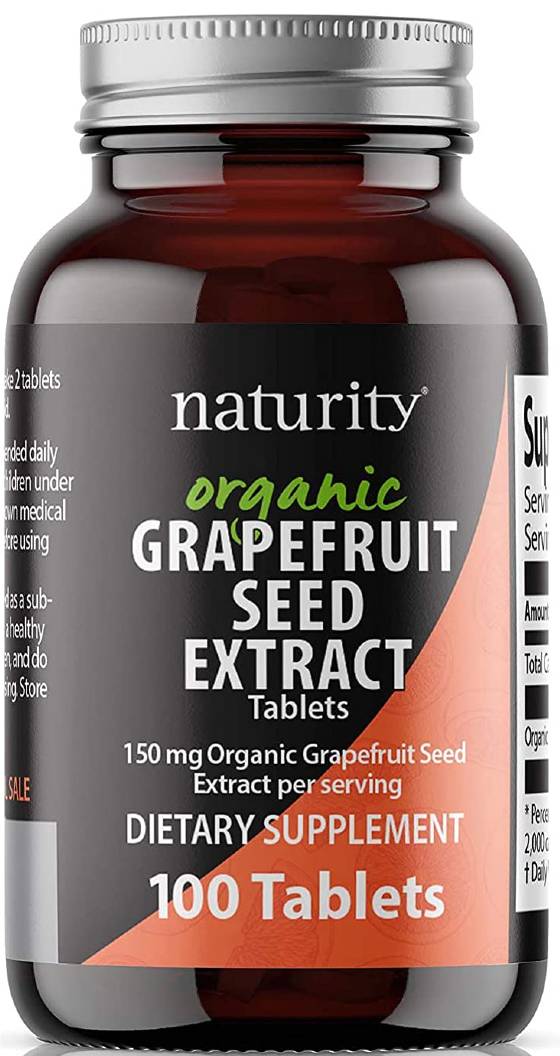 NATURITY: Organic Grapefruit Seed Extract 100 TABLET