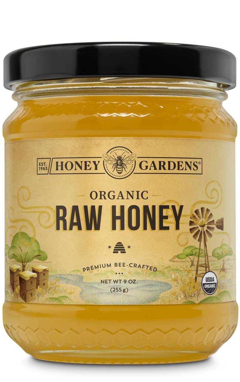 Honey Gardens: Organic Raw Honey 9oz