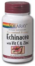 Solaray: Echinacea with Vitamin C and Zinc 60ct