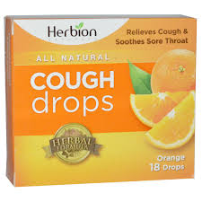 Cough Drops Orange 18 lozenges from HERBION