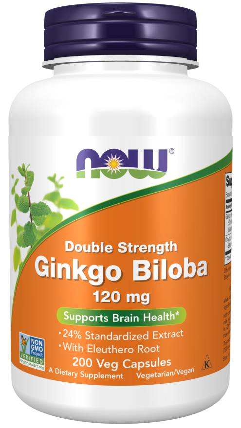 GINKGO BILOBA 120mg  200 VCAPS 1 from NOW
