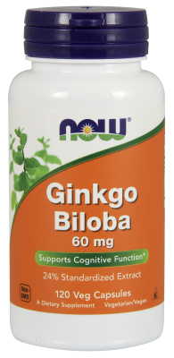 GINKGO BILOBA 60mg  120 CAPS 1 from NOW