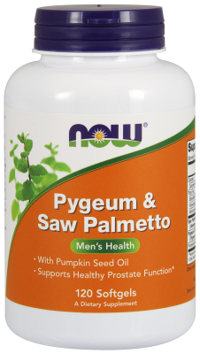 NOW: PYGEUM & SAW PALM EXT 25  80mg 120 SGELS 1