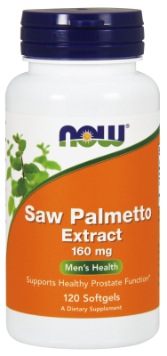 NOW: SAW PALMETTO 2X 160mg 120 SGELS 1