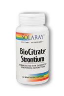 solaray - BioCitrate Strontium 60 Vcp 250mg