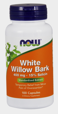 NOW: WHITE WILLOW BARK 400mg 100 CAPS