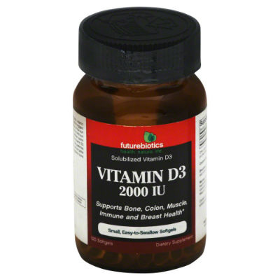 Vitamin D 2000 IU 120 softgels from FUTUREBIOTICS