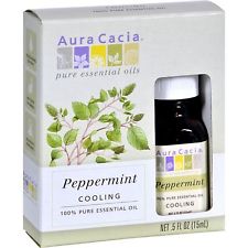 AURA CACIA: Peppermint Essential Oil - Boxed .5 OZ