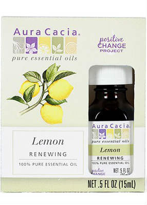 AURA CACIA: Lemon Essential Oil - Boxed .5 OZ