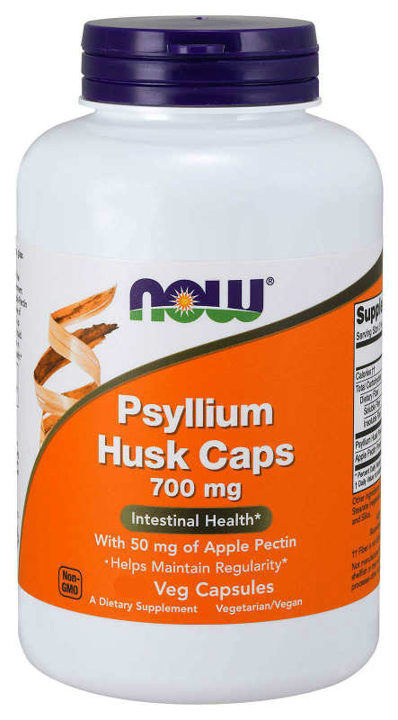 NOW: Psyllium Husk 700 mg With Apple Pectin 360 Caps
