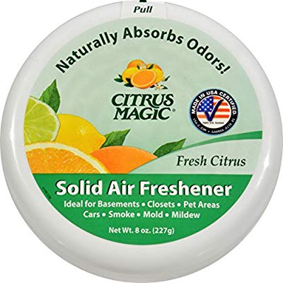 CITRUS MAGIC: Pet Odor Absorbing Solid Air Fresheners with Shelf Tray Citrus 6 pc