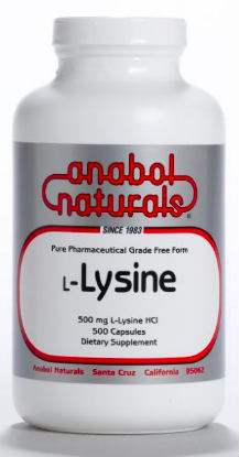 ANABOL NATURALS: L-Lysine 500mg 500 capsule