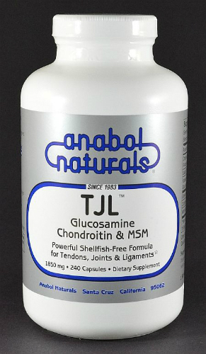 ANABOL NATURALS: TJL Glucosamine / Chondroitin / MSM Shellfish Free 1850 mg 240 capsule