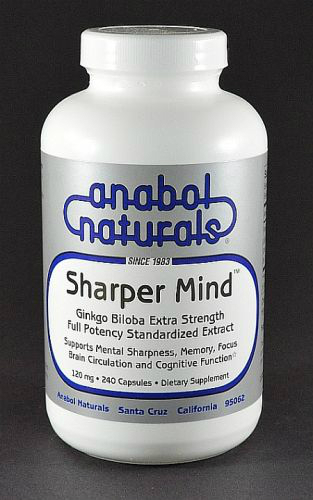 ANABOL NATURALS: Sharper Mind - Ginkgo Extra Strength 120mg 25 capsule