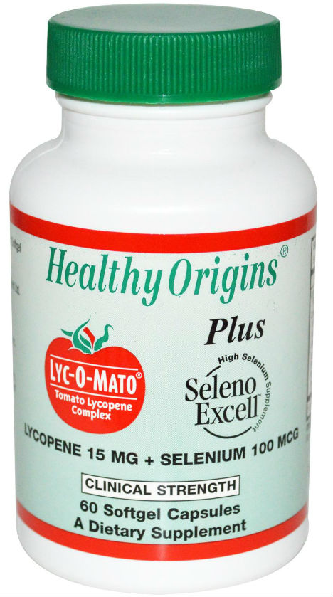 HEALTHY ORIGINS: Lyc-O-Mato 15mg  Plus Seleno Excell 100mcg 60 softgel