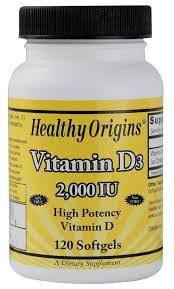 HEALTHY ORIGINS: Vitamin D3 2000 IU 120 softgels