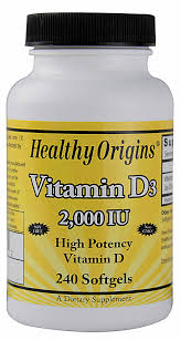 HEALTHY ORIGINS: Vitamin D3 2000 IU 240 softgels