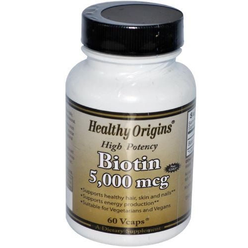 HEALTHY ORIGINS: Biotin 5000 mcg 60 capvegi