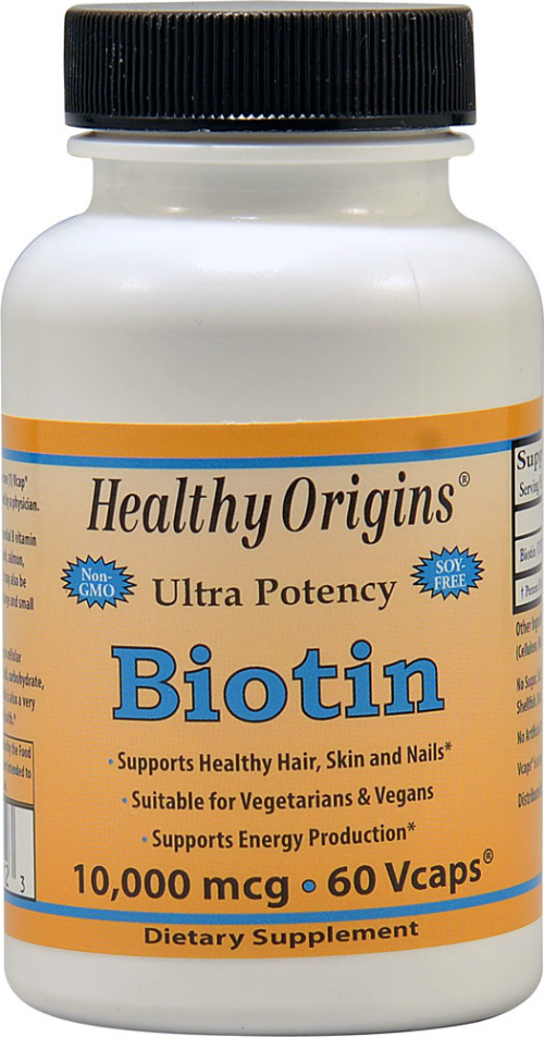 HEALTHY ORIGINS: Biotin 10000 MCG 60 cap vegi