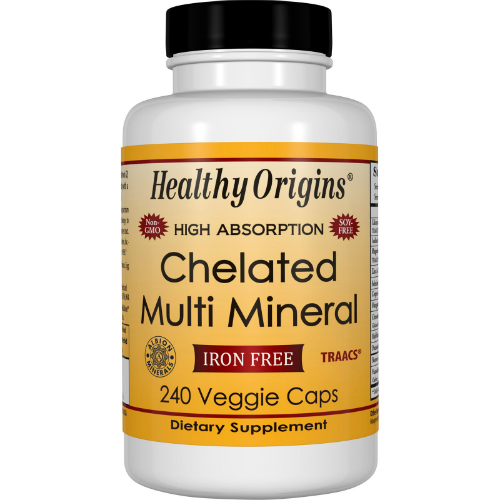 HEALTHY ORIGINS: Chelated (Albion) Multi Mineral Veggie Capsules 240 capvegi