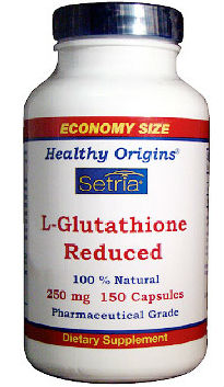 HEALTHY ORIGINS: L-Glutathione (Natural) 250mg 150 Capsules