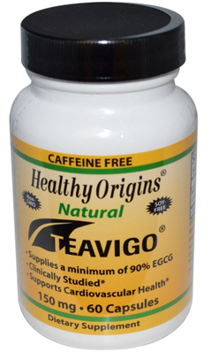 TEAVIGO (150 Mg Green Tea Extract) 90 Percent EGCG 60 cap from HEALTHY ORIGINS
