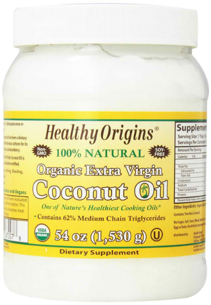 HEALTHY ORIGINS: Organic Extra Virgin Coconut Oil 54 oz