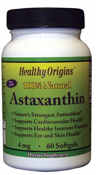 HEALTHY ORIGINS: Astaxanthin 4mg 60 softgel