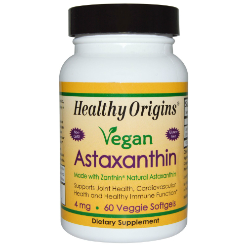 HEALTHY ORIGINS: Astaxanthin 4mg (Zanthin) 60 cap vegi