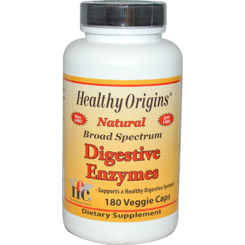HEALTHY ORIGINS: Digestive Enzymes Broad Spectrum 180 cap vegi