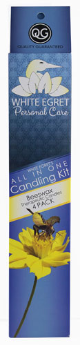 WHITE EGRET PERSONAL CARE INC: Personal All In One Candling Kit Beeswax 4 ct