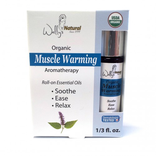 WALLY'S NATURAL PRODUCTS INC: Organic Aromatherapy Blend Roll-On Essential Oil Muscle Warming 0.33 oz