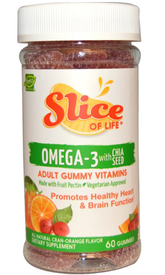 YUMMI BEARS (Hero Nutritional Products): Slice Of Life Omega 3.6.9 60 chews