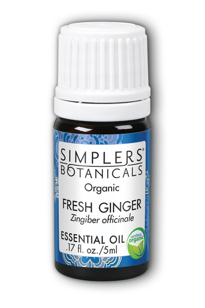 Simplers Botanicals: Fresh Ginger Organic Essential Oil 5ml
